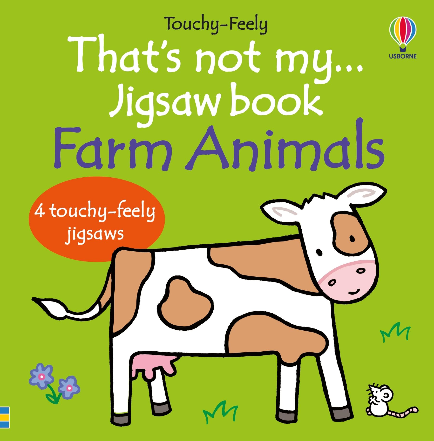 That's not my... jigsaw book: Farm Animals: An Interactive, Sensory Touchy-Feely Puzzle Book for Kids Featuring Cows, Sheep, and Chickens
