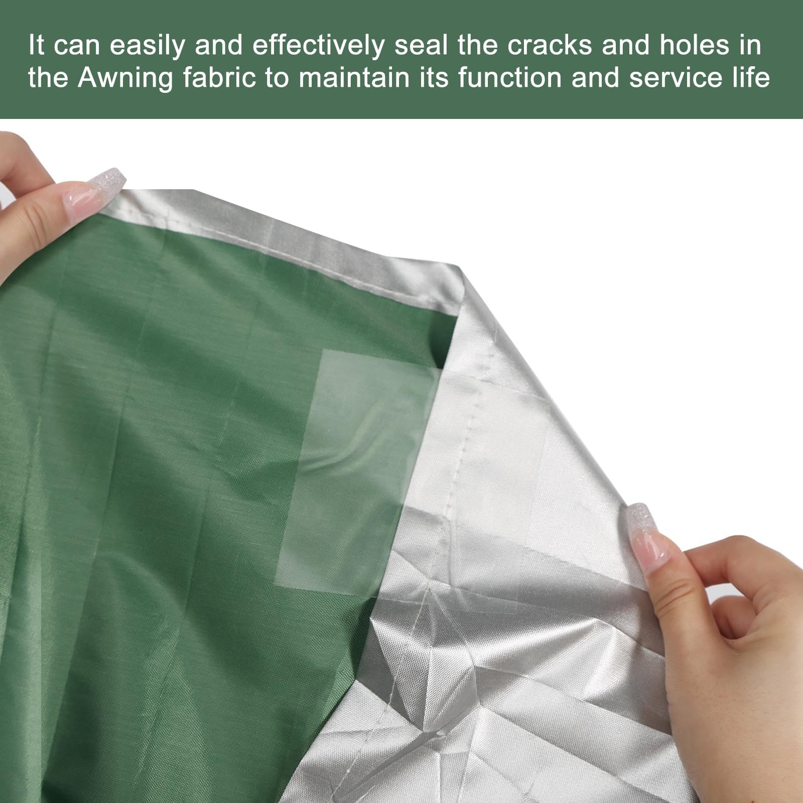 Kit Reparación Lonas 2 Rollos - Cinta Adhesiva Impermeable 5m X 8cm Para Toldos Y Tiendas