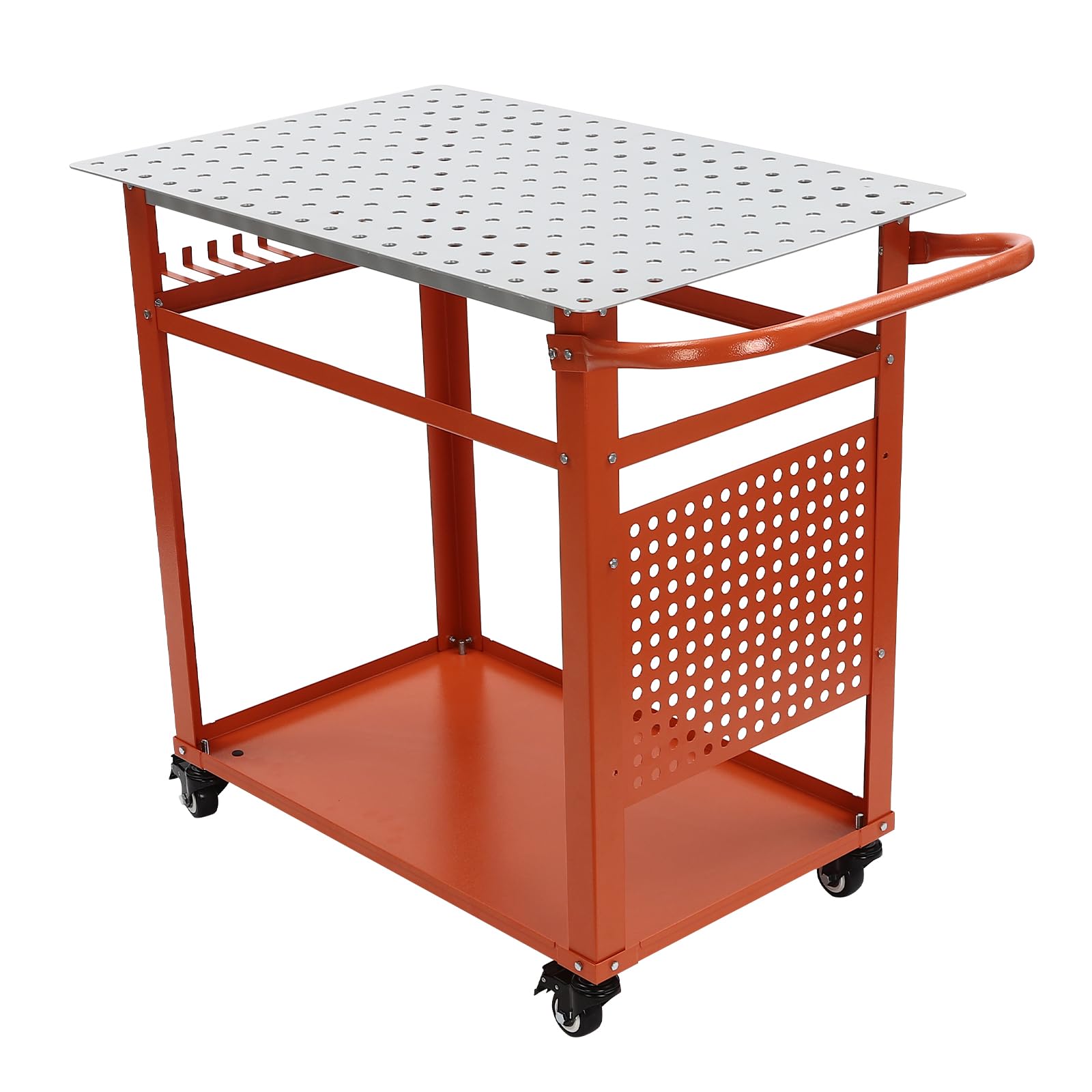 Mesa de soldadura, mesa de soldadura móvil, mesa de soldadura, banco de trabajo de acero al carbono, mesa de trabajo para soldadura, banco de trabajo móvil, mesa de soldadura