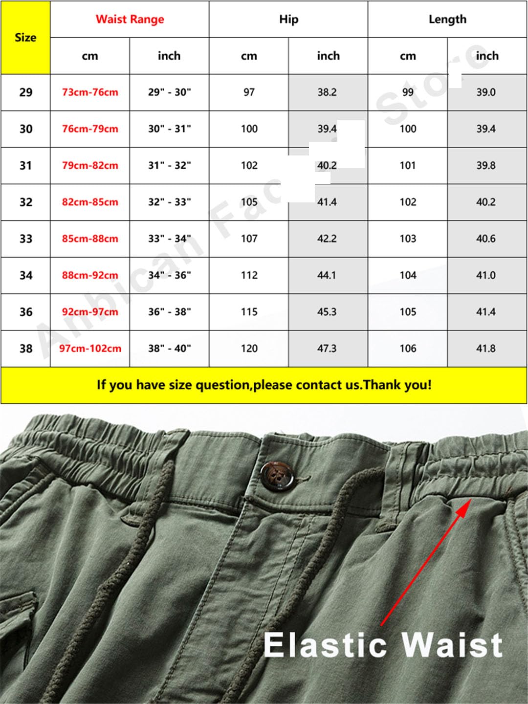 Vogrtcc Pantalones Cargo para Hombre Pantalones Multibolsillos Joggers Pantalones Tácticos Casuales