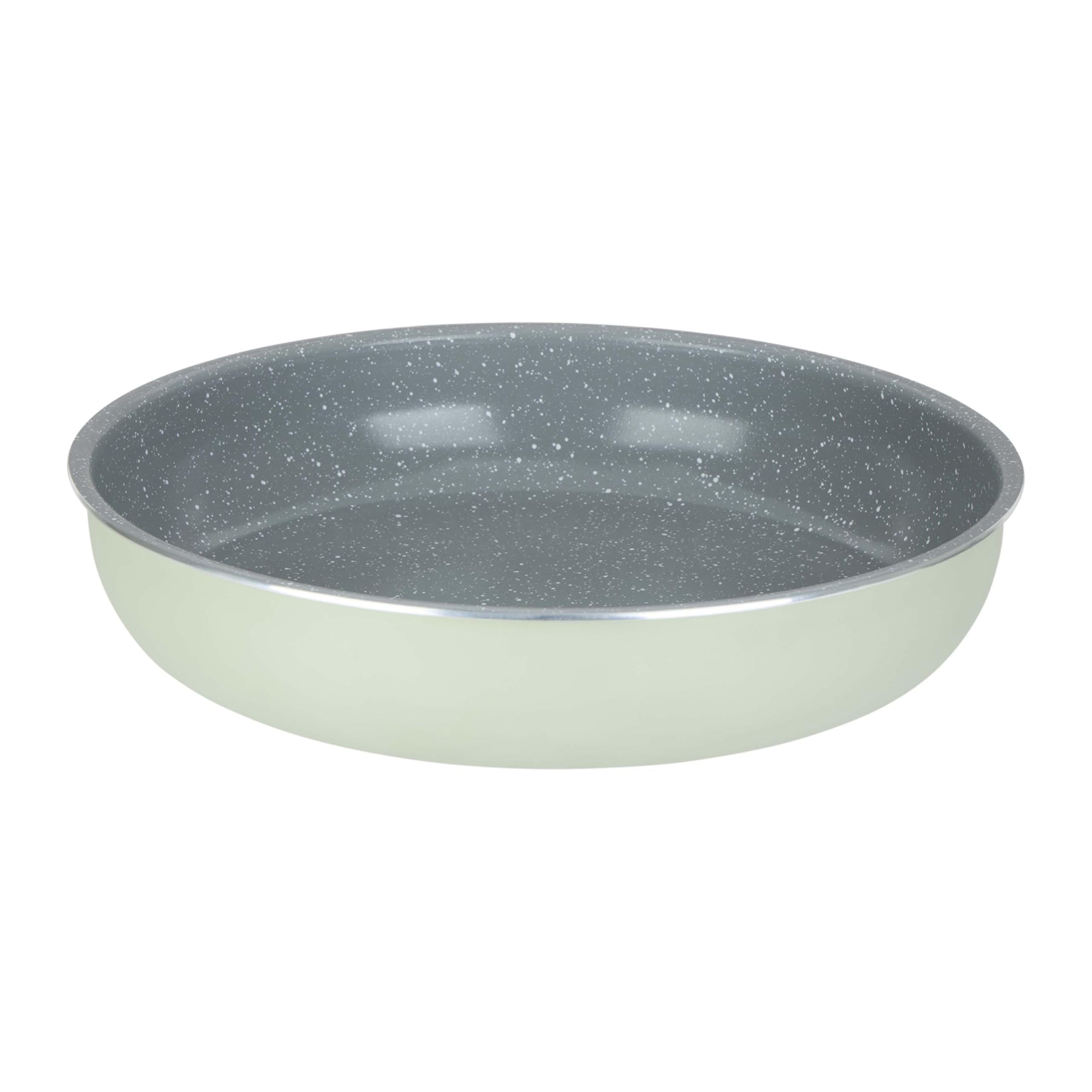Sitram 716939 Batterie Cuisine 7 Pièces Vert Sauge – Revêtement Céramique Sans PFAS – 3 Poêles Ø20/24/28 + 3 Casseroles Ø16/18/20 + Manche Amovible – Tous Feux dont Induction