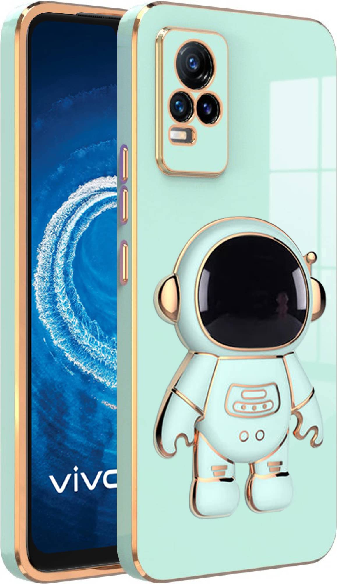 V-TAN Electroplated 3D Astronaut Holster Folding Stand Back Case Compatible with Vivo V20 Pro,V20 Pro (Green) (B0C283B435) Amazon Price History, Amazon Price Tracker
