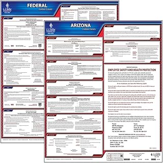 2026 Arizona and Federal Labor Law Poster Set (English, AZ State) - OSHA Compliant Laminated Posters, J. J. Keller & Associates, Inc.