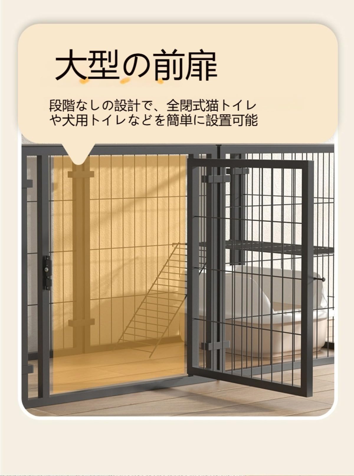 Amazon.co.jp: 【Yecox】ペットサークル 犬用ケージ ペットフェンス