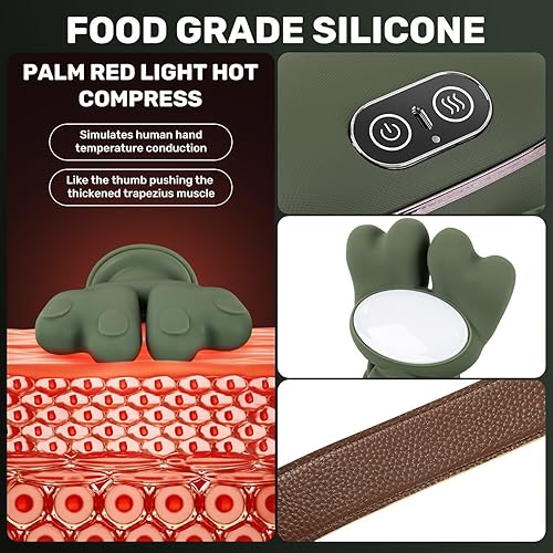 Miniatura 4 de Bionic - Masajeador térmico maestro, masaje eléctrico Shiatsu de tejido para hombros, masaje de cuello con amasado 4D, diseño ergonómico similar a