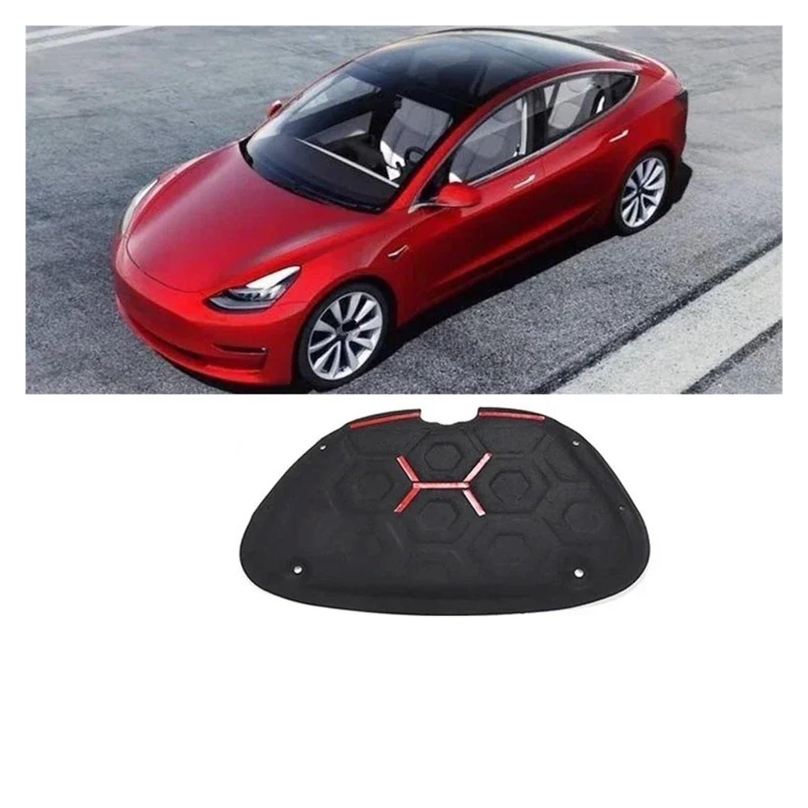 Capot moteur tapis protection anti-bruit pour supprimer les résonances Model 3