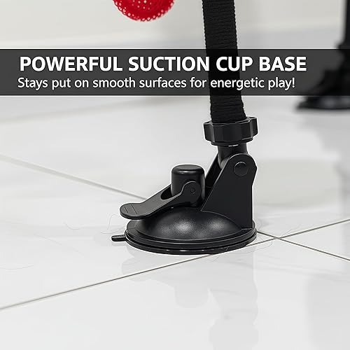 Miniatura 6 de Juguete de saco de boxeo para gatos – Juguete interactivo de boxeo para gatos con acción de balanceo elástico, con guantes de boxeo colgantes, saco