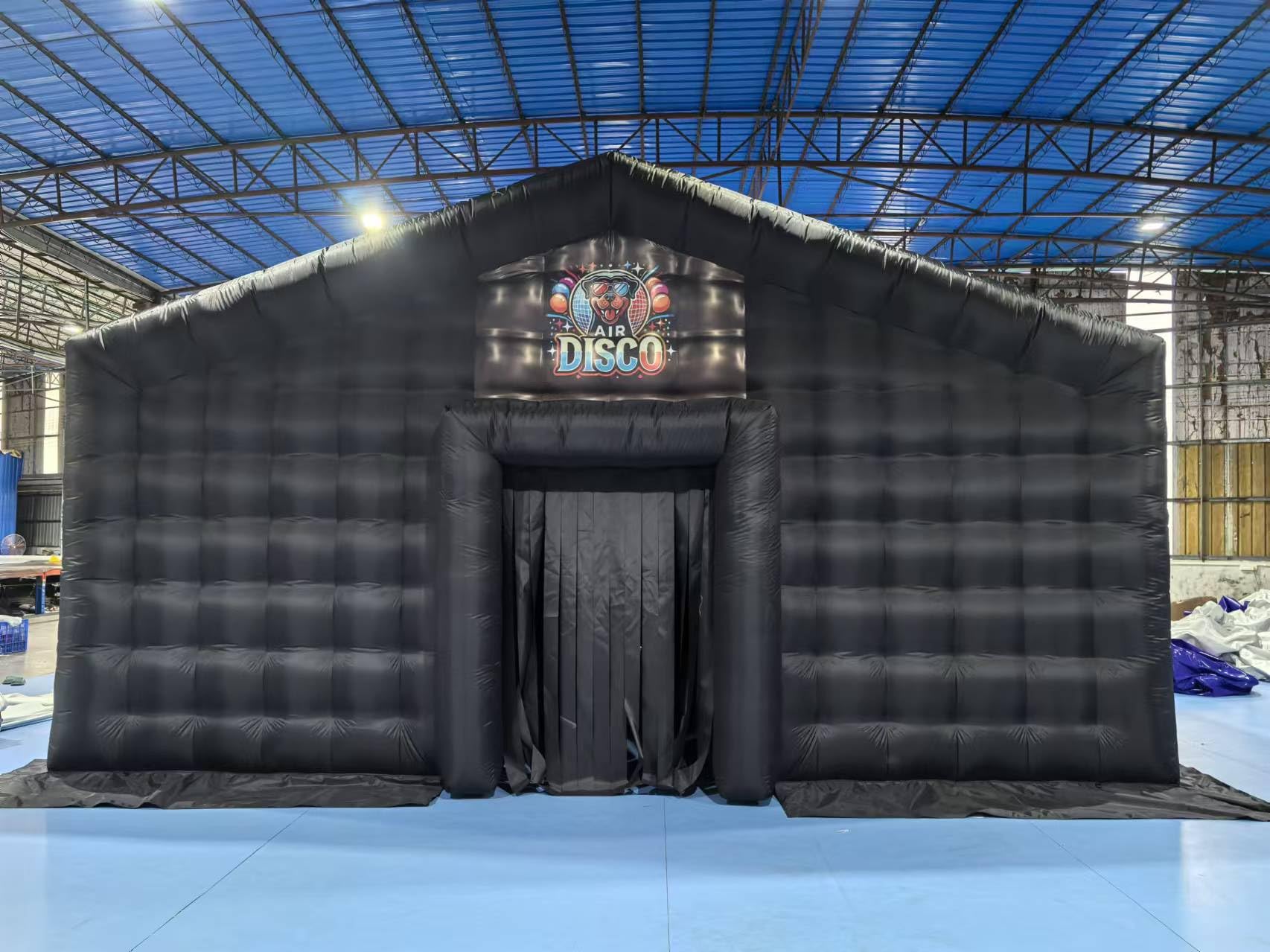 ft Czarny klub nocny namiot dyskotekowy z bezpłatnym logo (23x23x13ft z dmuchawą