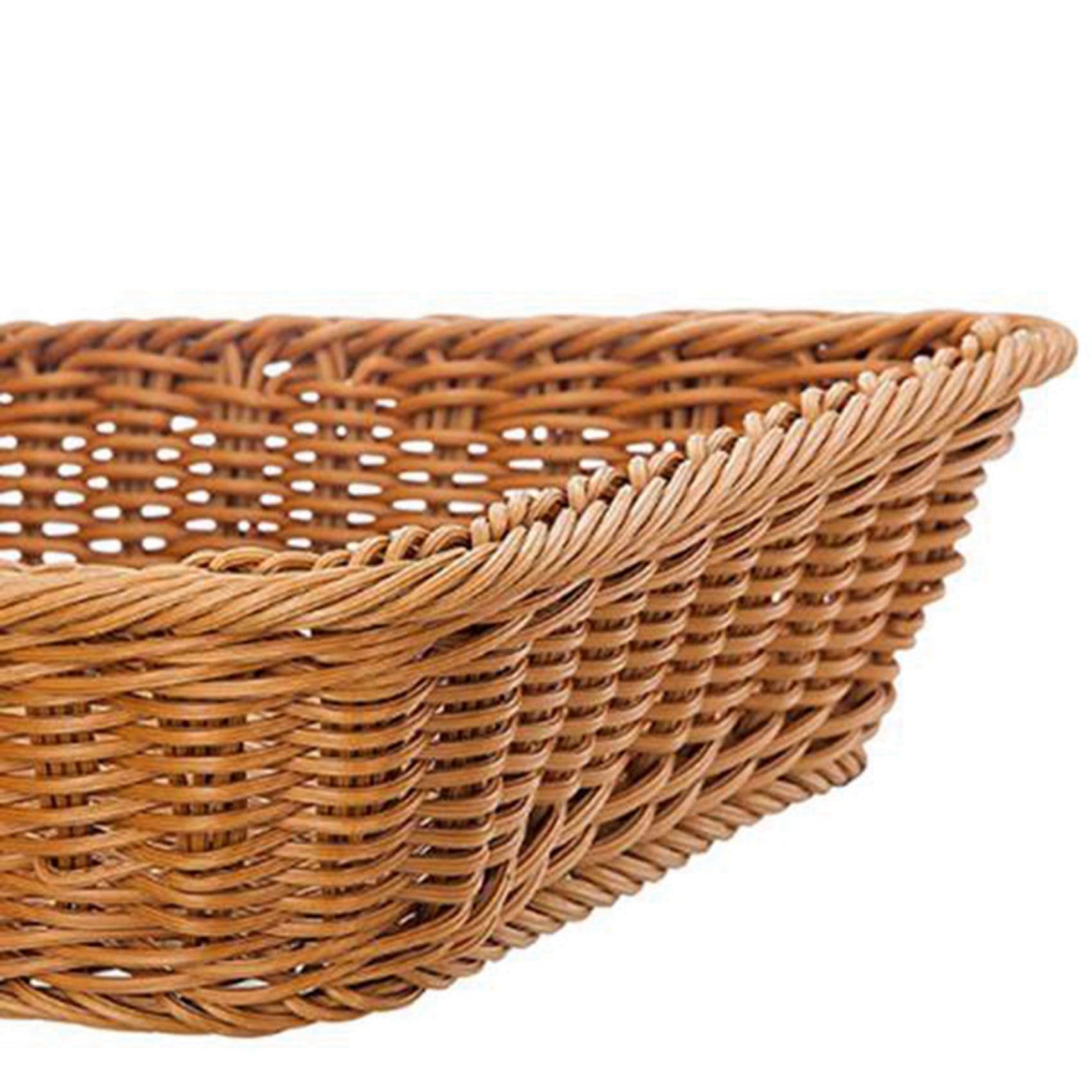 Cesta Rectangular de 10 Piezas para Mesa O Mostrador para Pan, Frutas Y Verduras Cestas de Mimbre para Mercados, Panadería