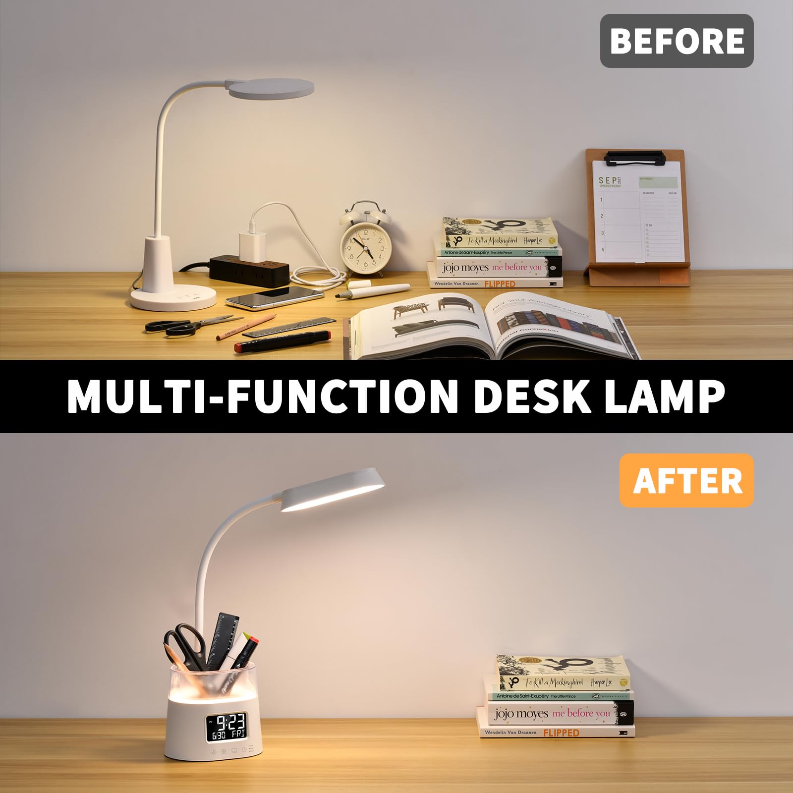 Lampe de Bureau LED, Lampe de Table pour Lecture et étude