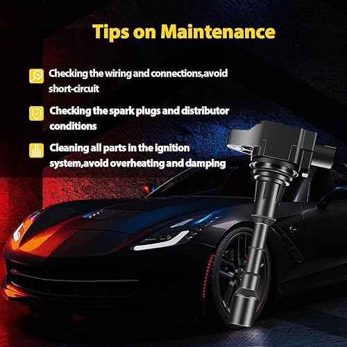 Vista 298 de OCPTY Juego de 4 bobinas de encendido compatibles con OE: UF604 C1685 apto para Mazda 3 para Mazda 5 2008-2015