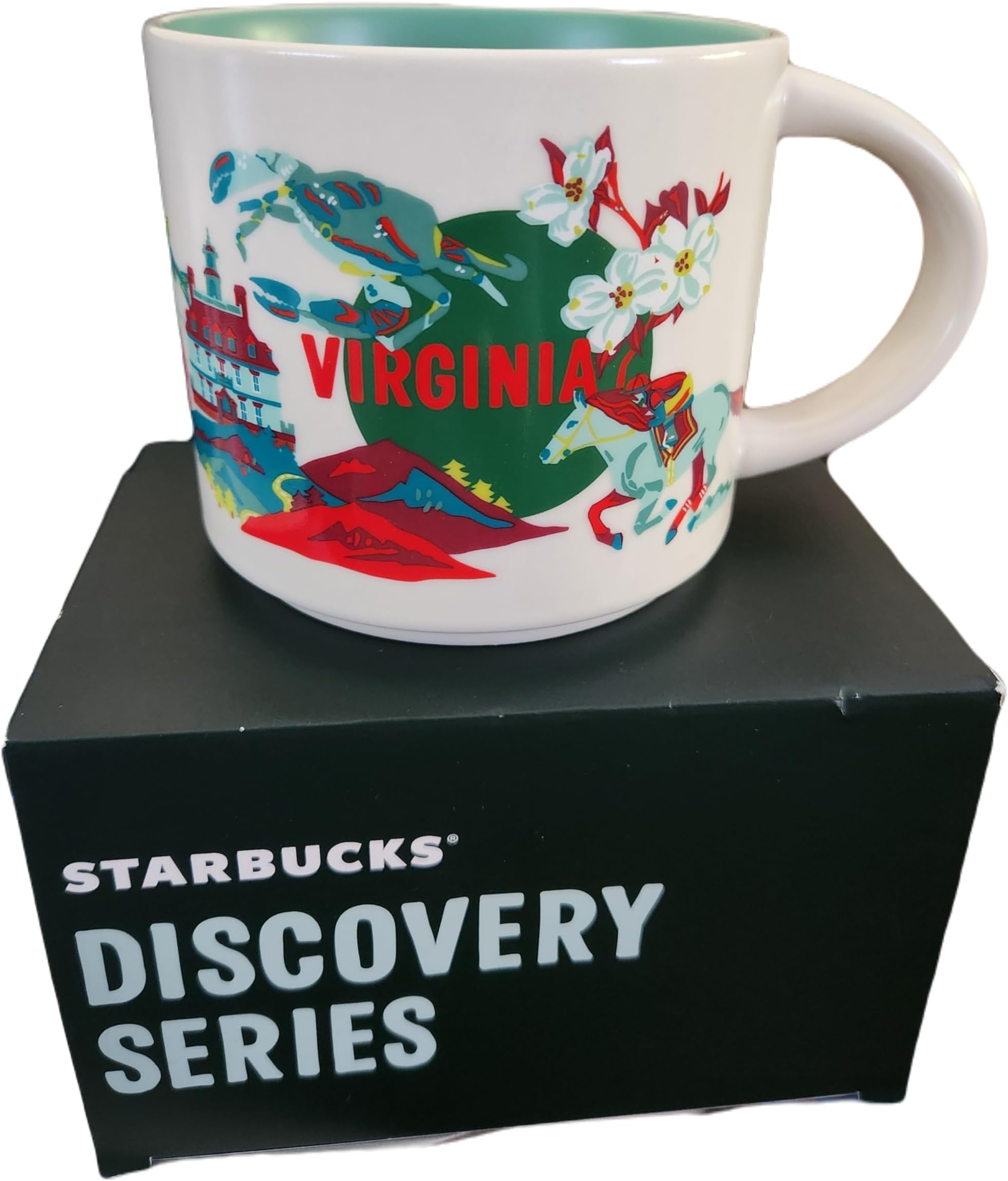Starbucks Discovery Series Virginia Ceramic Coffee Mug 14oz with Gift Box