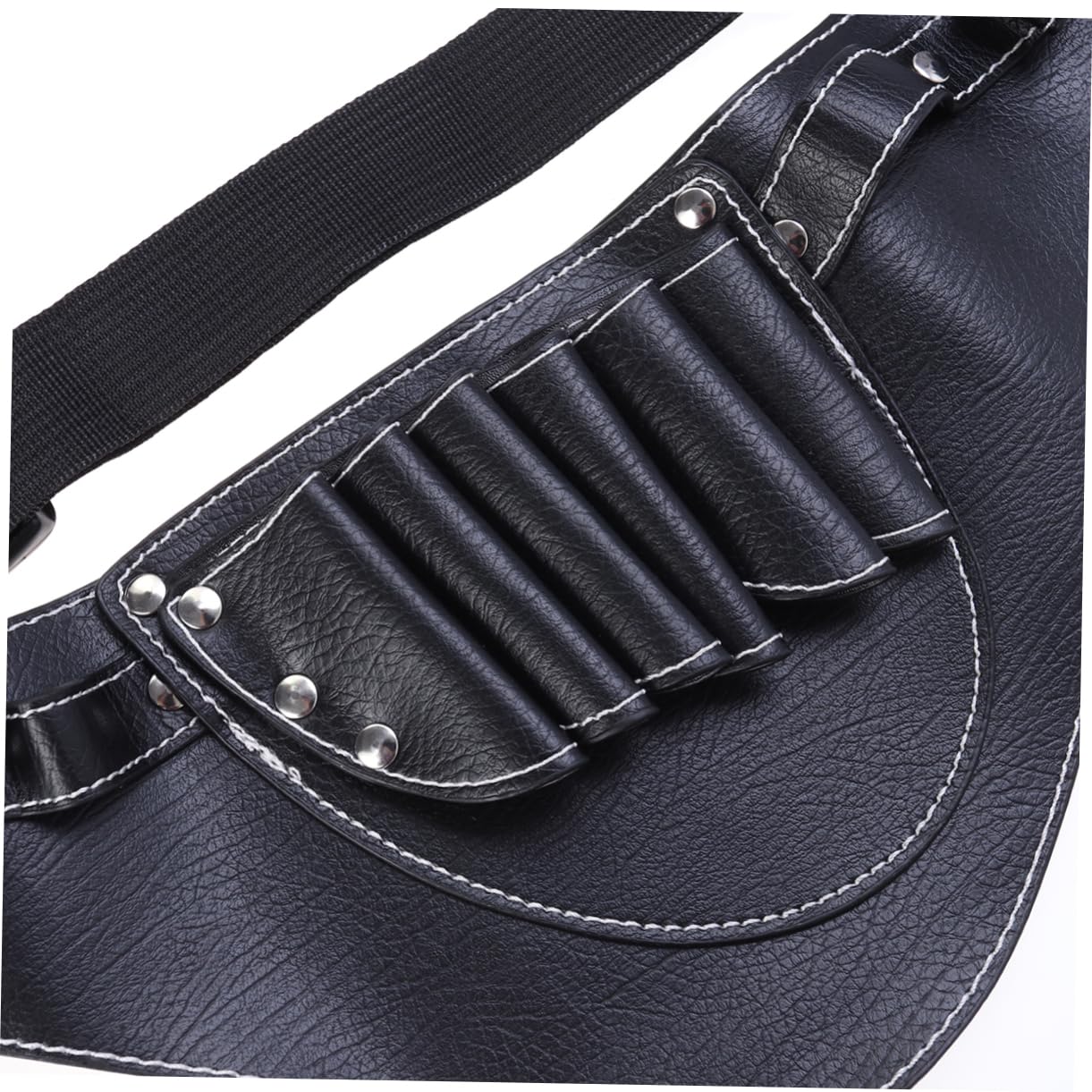 FOYTOKI Hairdresser Scissors Bag Waist Bag Hairdressing Kit 6 Pairs Scissors Holder