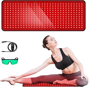 Red Light Therapy for Body, 660nm 850nm Infrared Light Therapy Pad, Wearable Wrap with Timer Remote Control for Back Shoulder Waist Knee, Infrared Light Device Home Use, 31.5" x 11.8" Large Area