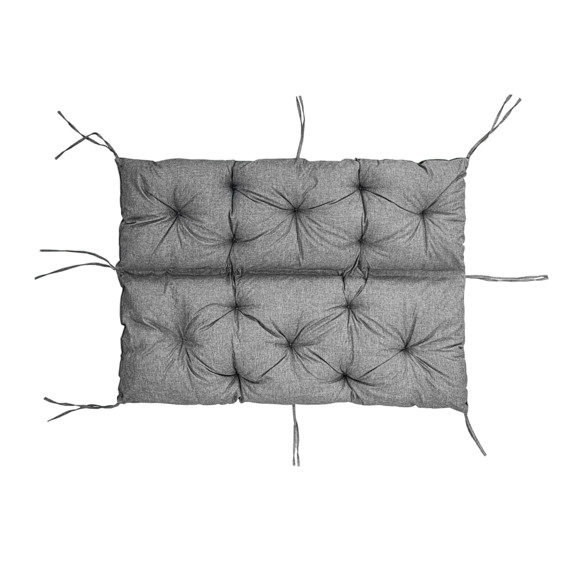 Coussin pour Un Banc de Jardin, Coussin pour Un balançoire de Jardin, Un siége, Un Dossier V2 120x60x50 Gris