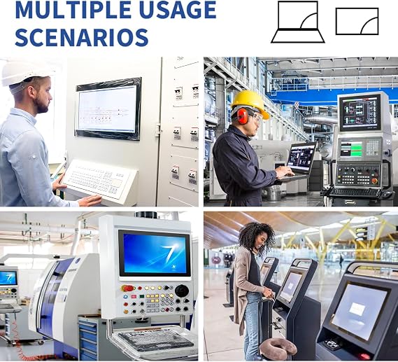 8-Inch Industrial Embedded Panel PC, Ratio 4:3 Multi-Touchscreen-Monitor,Industrial Touch Screen Panel Computer,WiFi & Built-in Speakers,IP65 Front,Win 10 I5 RAM 4G+128G SSD