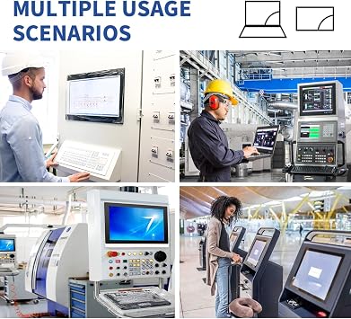 8-Inch Industrial Embedded Panel PC, Ratio 4:3 Multi-Touchscreen-Monitor,Industrial Touch Screen Panel Computer,WiFi & Built-in Speakers,IP65 Front,Win 10 I5 RAM 4G+128G SSD