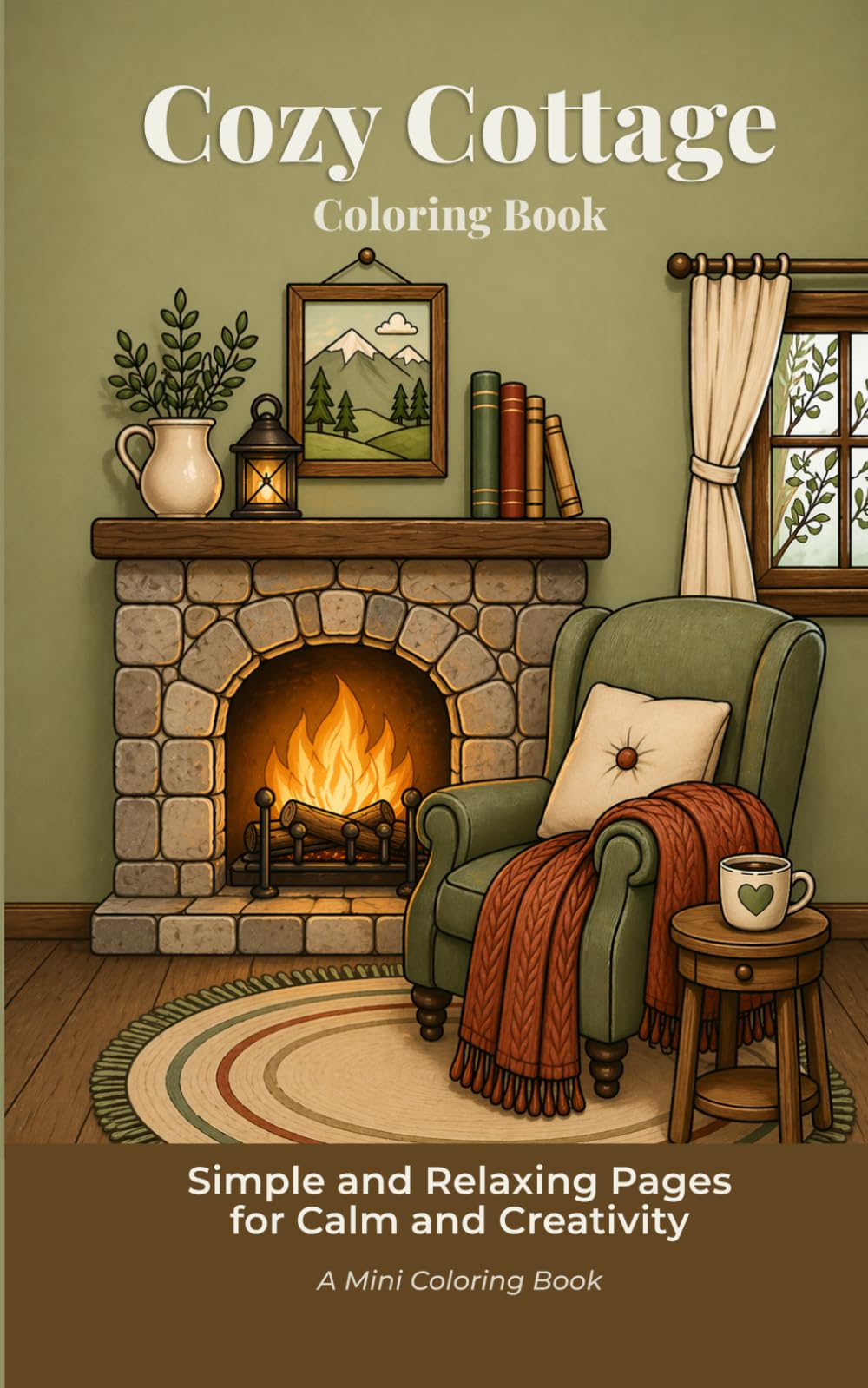 Cozy Cottage Coloring Book: Simple and Relaxing Pages for Calm and Creativity (Peaceful Escape Coloring Series)