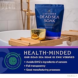 Yareli Magnesium Flakes, 5lb Lavender, Dead Sea Bath and Foot Soak, Alternative to Epsom Salt with Over 250,000mg of Magnesium Chloride Per Bag