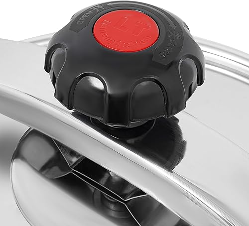 Miniatura 7 de 28Qt Stainless Steel Pressure Cooker, 60Kpa Pressure Stewing Pot Pressure Canners with Safety Lock, Commercial Olla de Presion, Induction Compatible