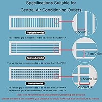 Vista 3 de Deflector de ventilación independiente ajusta la dirección del viento a voluntad, deflector de ventilación de registro de techo, deflector de aire