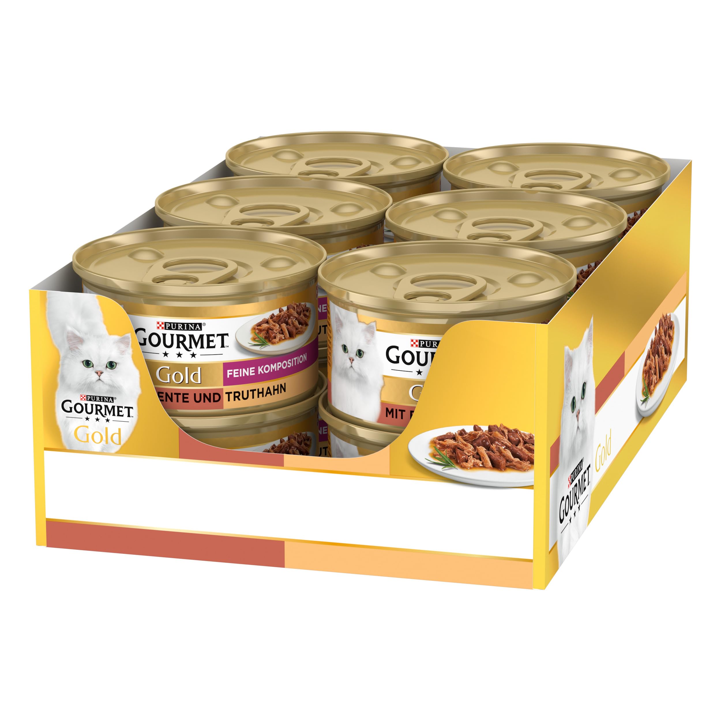 Gourmet Gold Karma dla Kotów, Kaczka/Indyk, 12 x 85 g