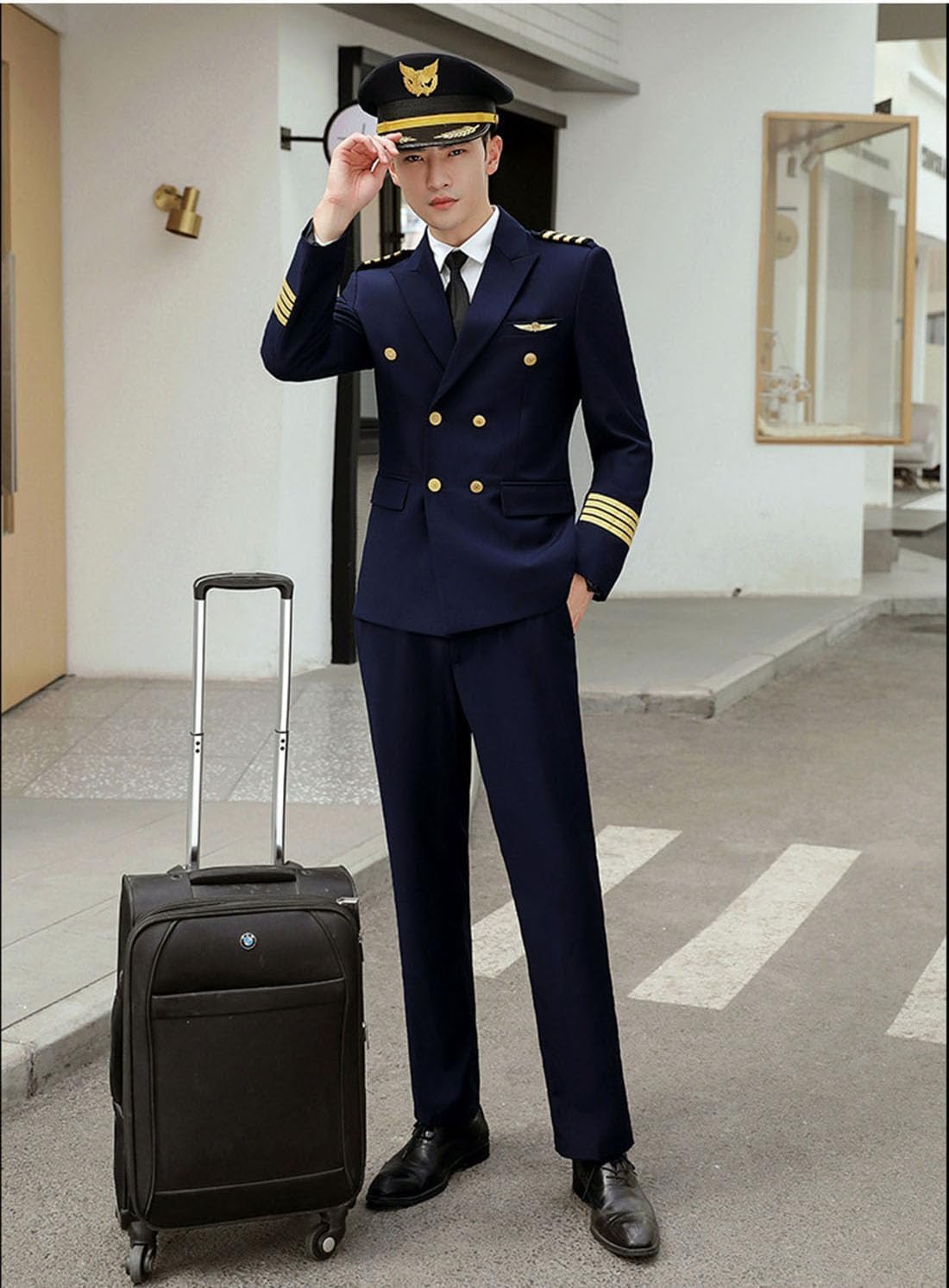 Amazon | パイロット 機長服 航空 飛行機 制服 軍服 メンズ Amazon | パイロット 機長服 航空 飛行機 制服 軍服 メンズ