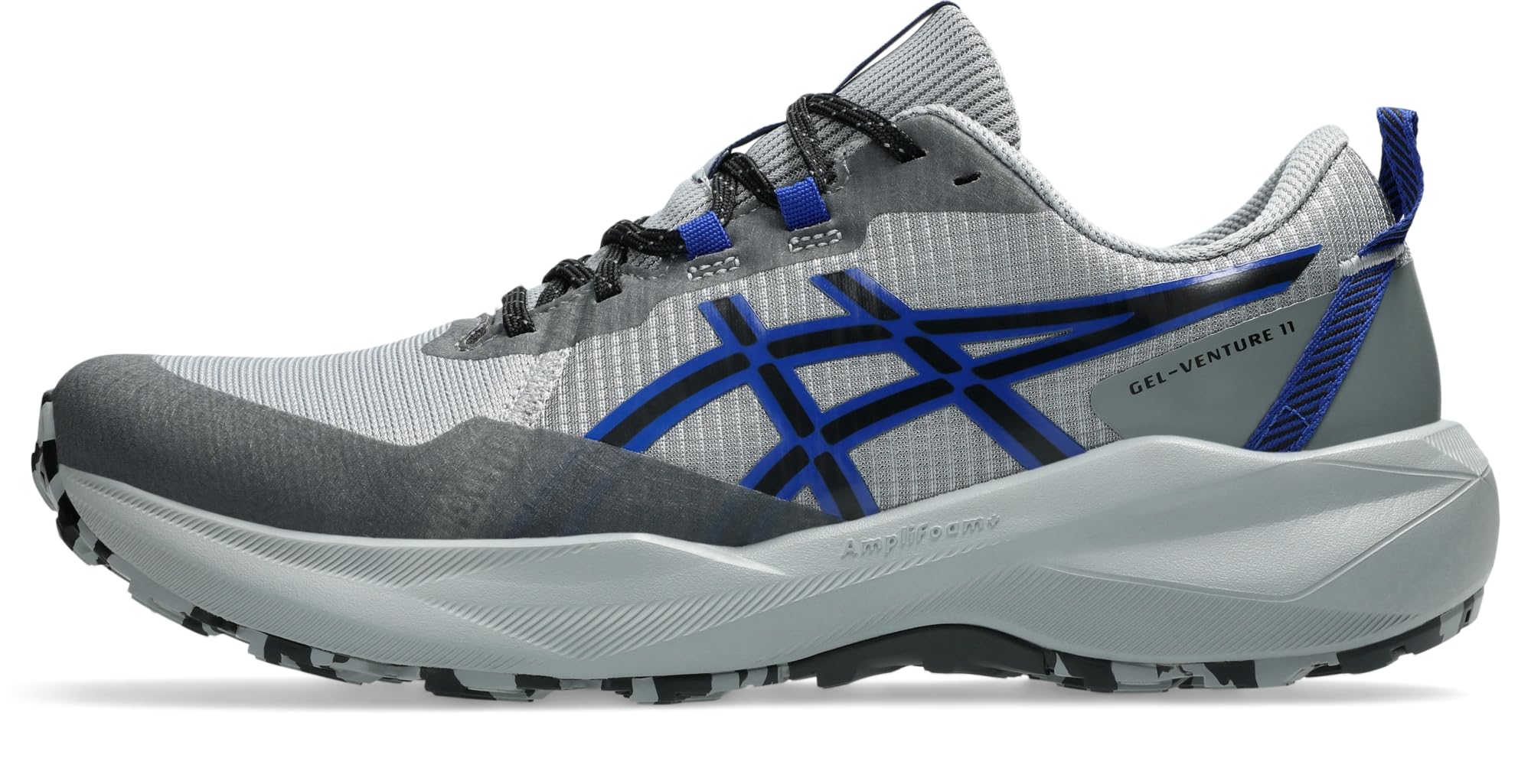 Asics Men's Gel-Venture 11 Trail Running Shoes - Gravel/Blue - 11 (46.5)
