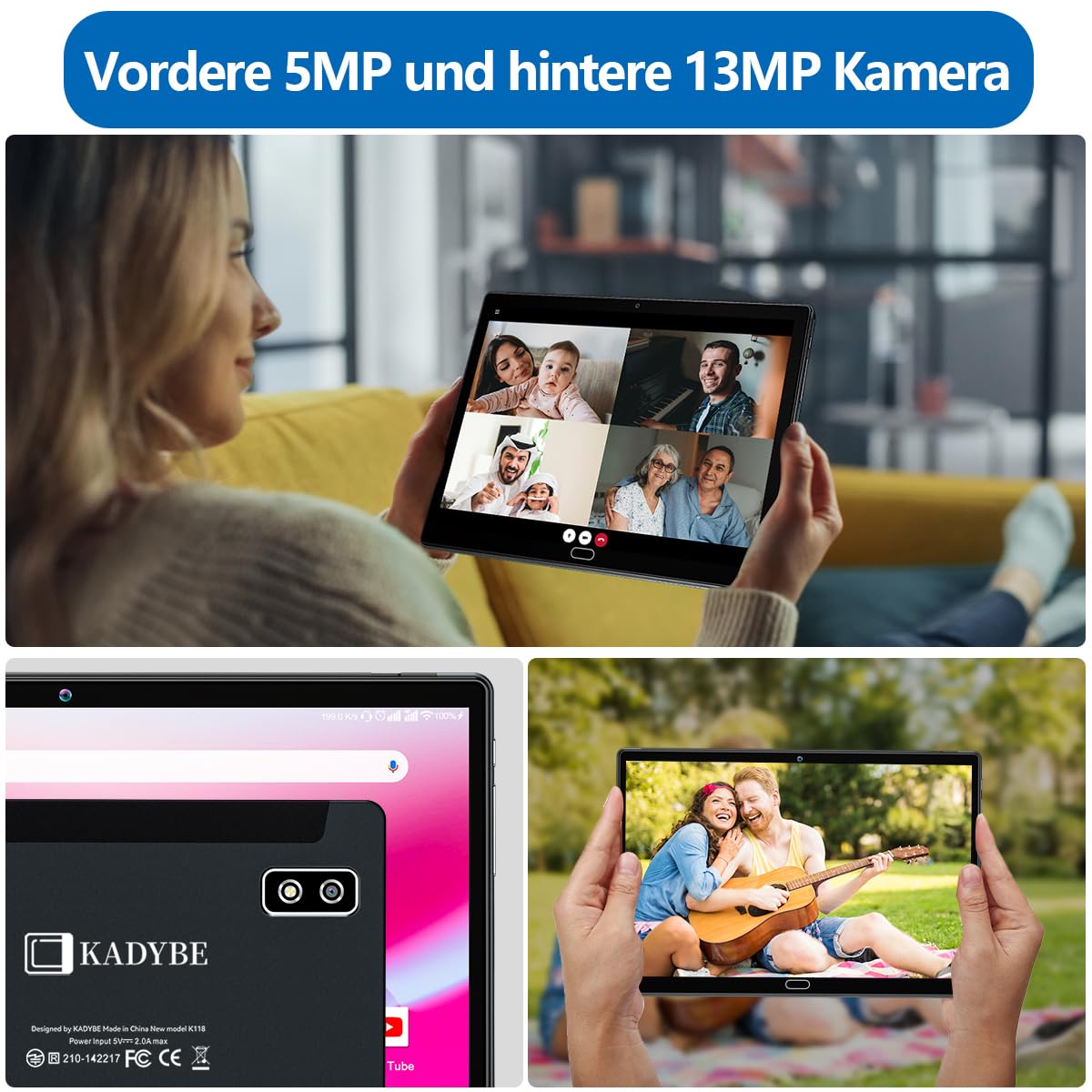 KADYBE 2MA-MIN ブラック タブレット KADYBE 2MA-MIN ブラック