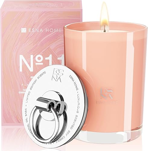 Vela perfumada de lujo, velas de aromaterapia vertidas a mano para el hogar, perfumadas 100% naturales de cera de soja vegana, tapa de metal, vela,