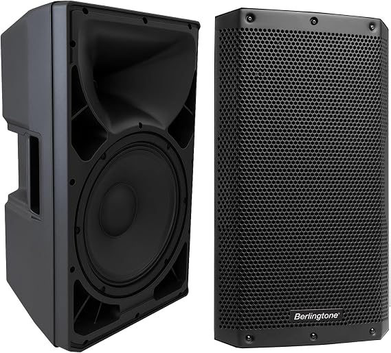 12-Inch Powered Speaker 2000W PMPO PA Speaker w/Bluetooth, USB Port, XLR Inputs, Active DJ Speakers, Dual-Angle Pole Mount, Class D Amp for Parties, Live Sound, Stage Monitor Angle