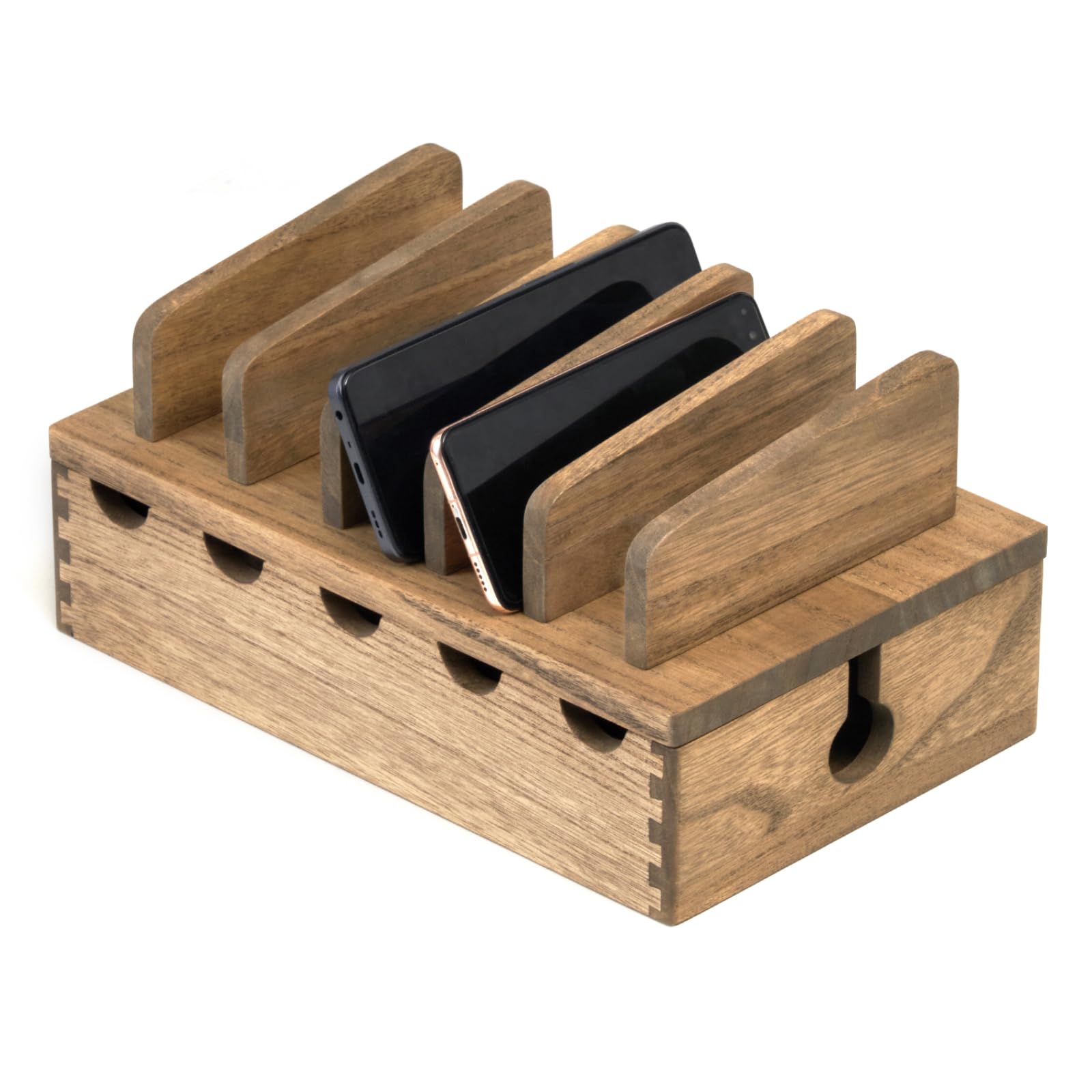 Amazon.com: KIRIGEN Wood Charging Station Rack Organizer for Multiple ...
