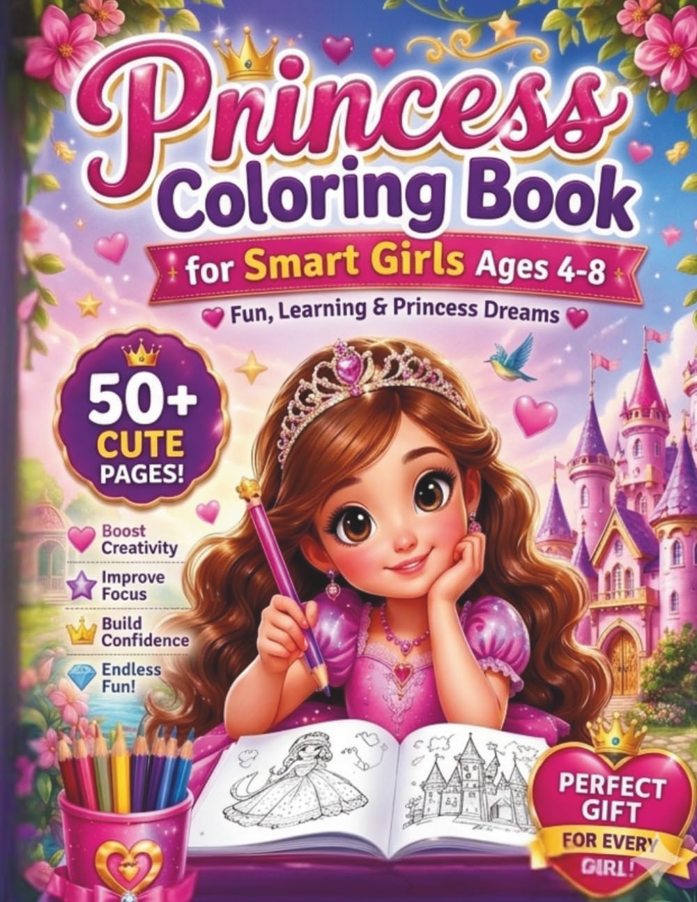 Princess Coloring Book for Smart Girls