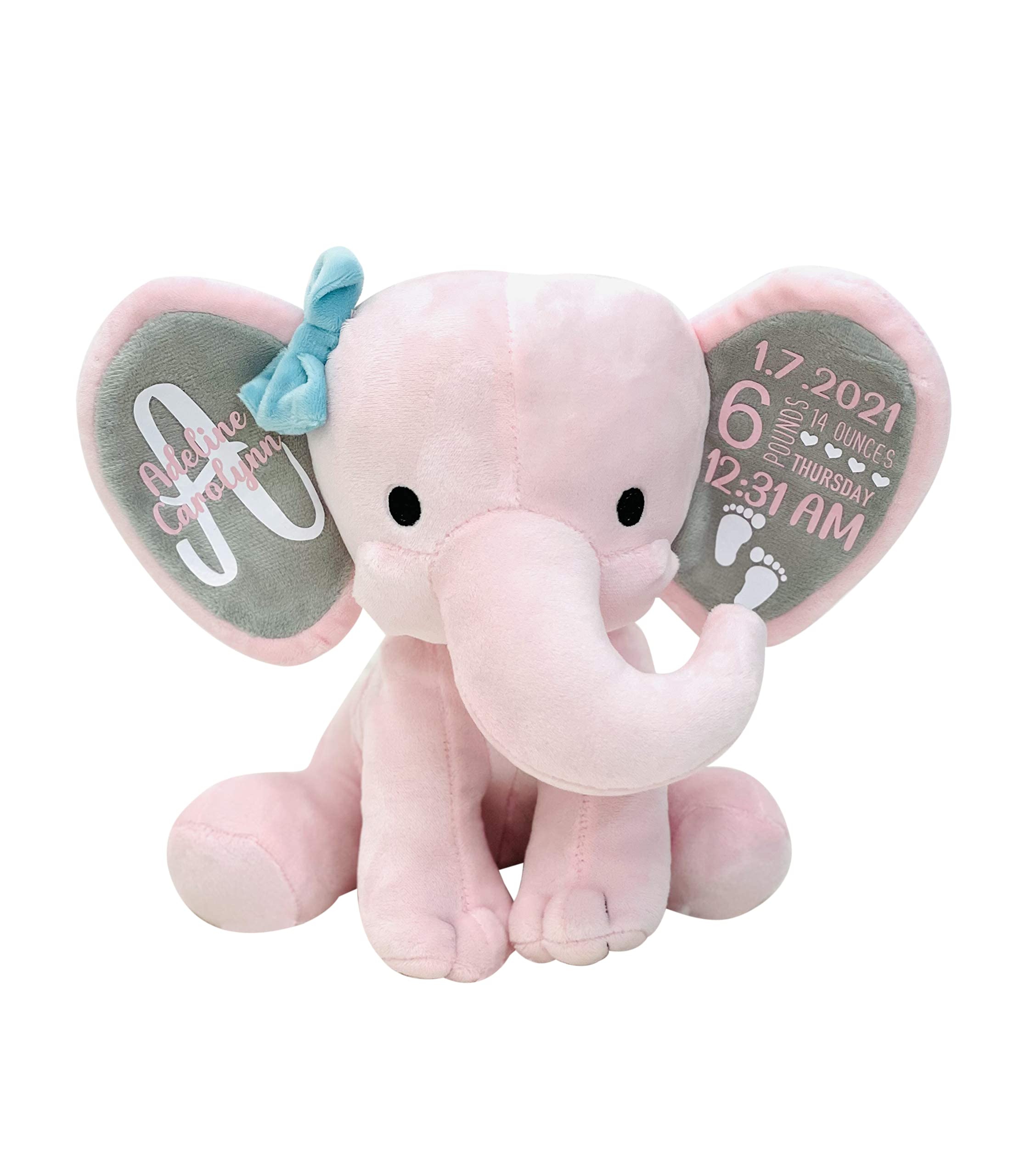 birth announcement baby keepsake gift for baby personalized stuffed animal
