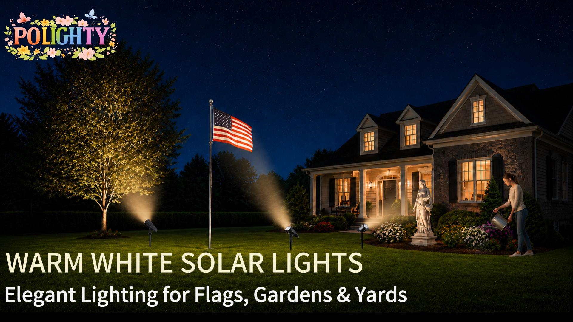 Image of 6 Pack Solar Spot Lights Outdoor Waterproof, 20 LEDs Bright Landscape Spotlights Dusk to Dawn, Cool White Adjustable Uplights for Yard Tree House Garden Wall Pathway, IP65