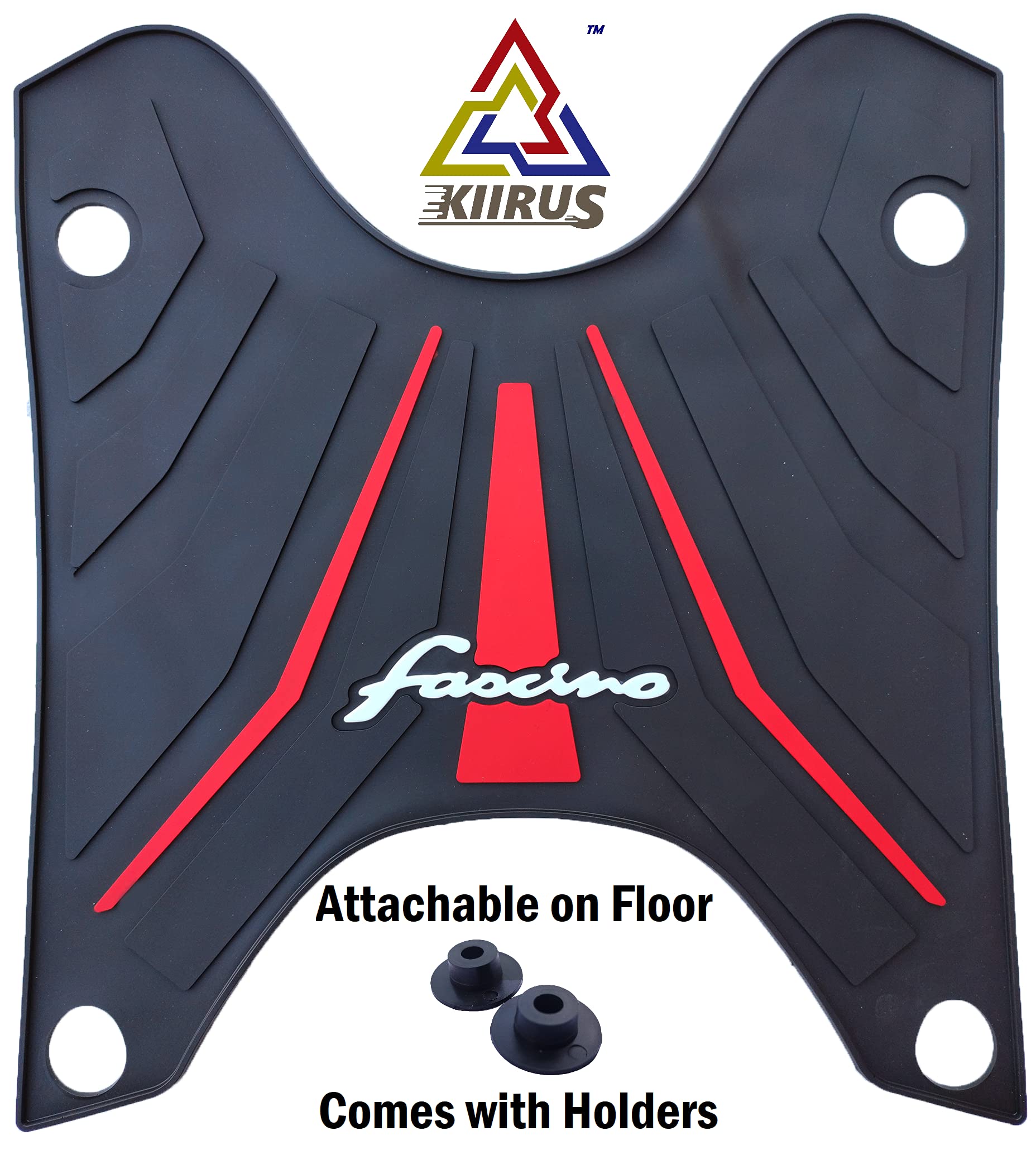 FASCINO Multicolor BS6 FOOTMAT/FLOORMAT/SCOOTYMAT(Washable MATS), Pack of 1