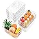 12 Pack Clear Plastic Storage Bins, Pantry Organizers and Storage, Clear Pantry Organizer Bins, Plastic Containers with 