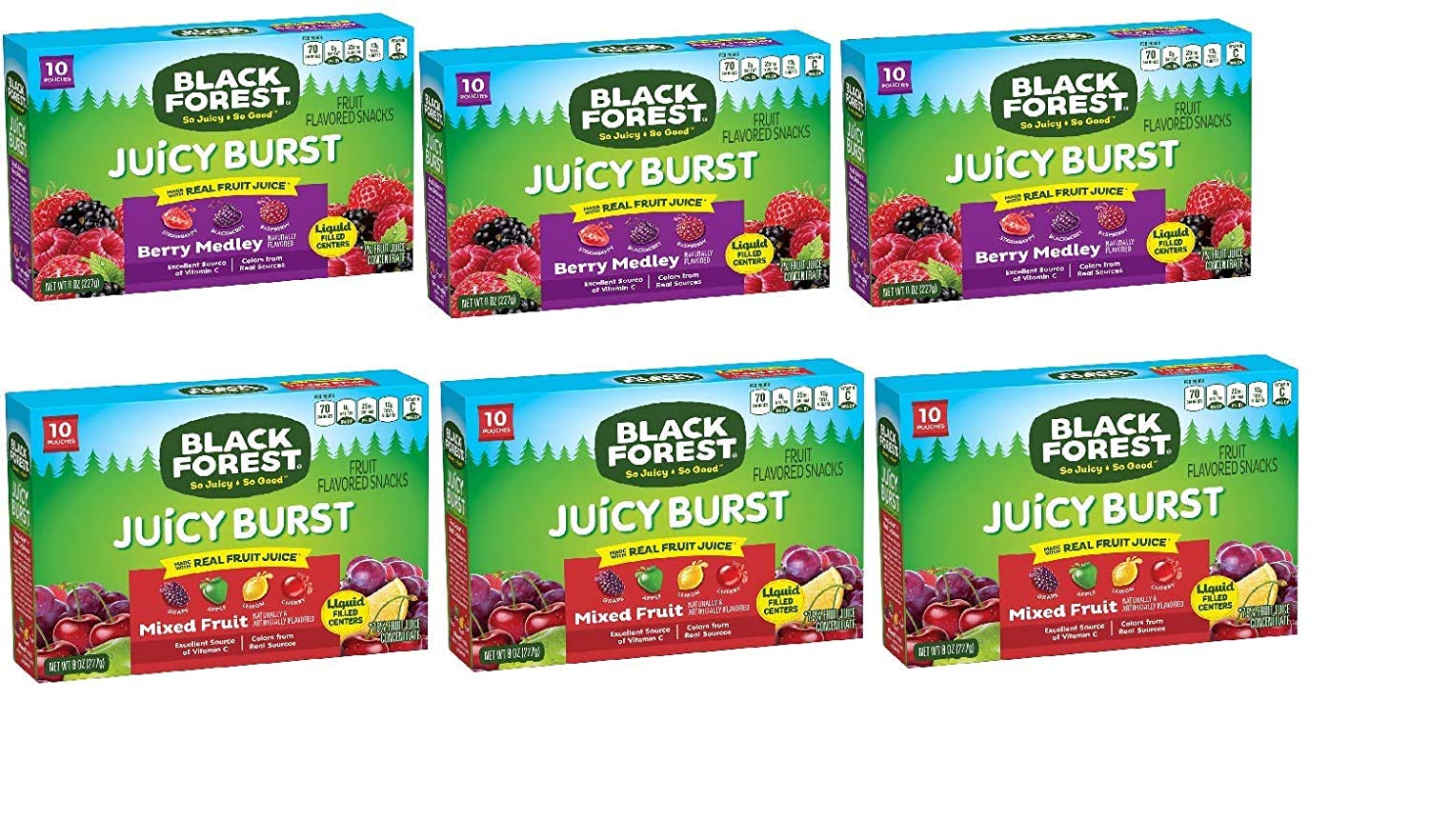 Black Forest Juicy Burst Variety, Mixed Fruit & Berry
