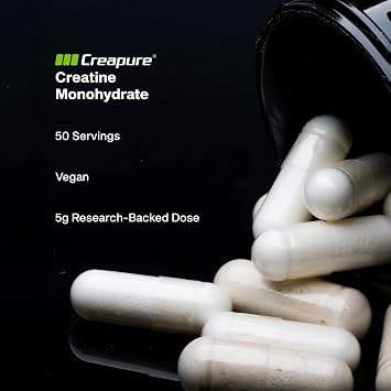 MuscleTech Platinum Creatine Monohydrate Capsules - Creapure Creatine | Pre & Post Workout Muscle Builder, Muscle Recovery & Energy Boosting Supplement for Men & Women - 100 Veggie Pills