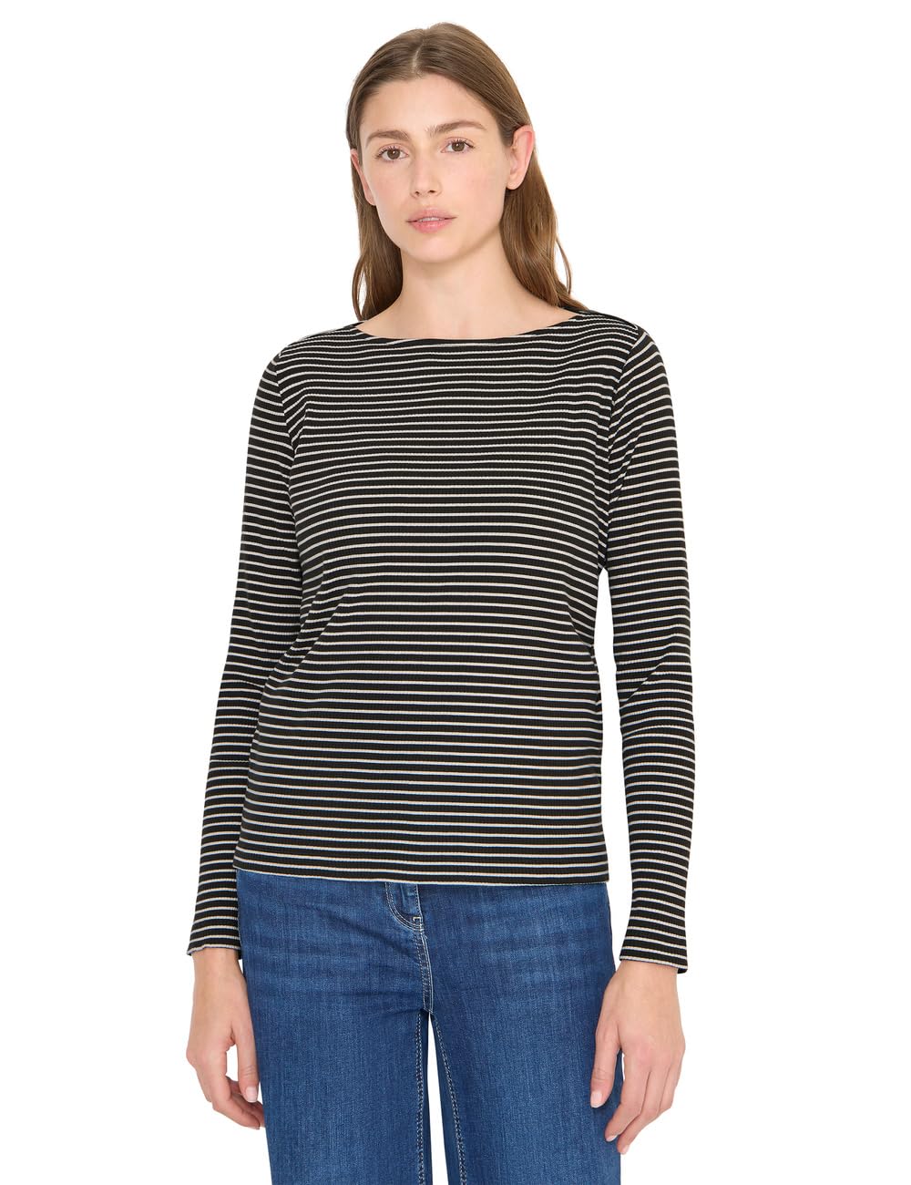 Cecil Damen Gestreiftes Langarmshirt