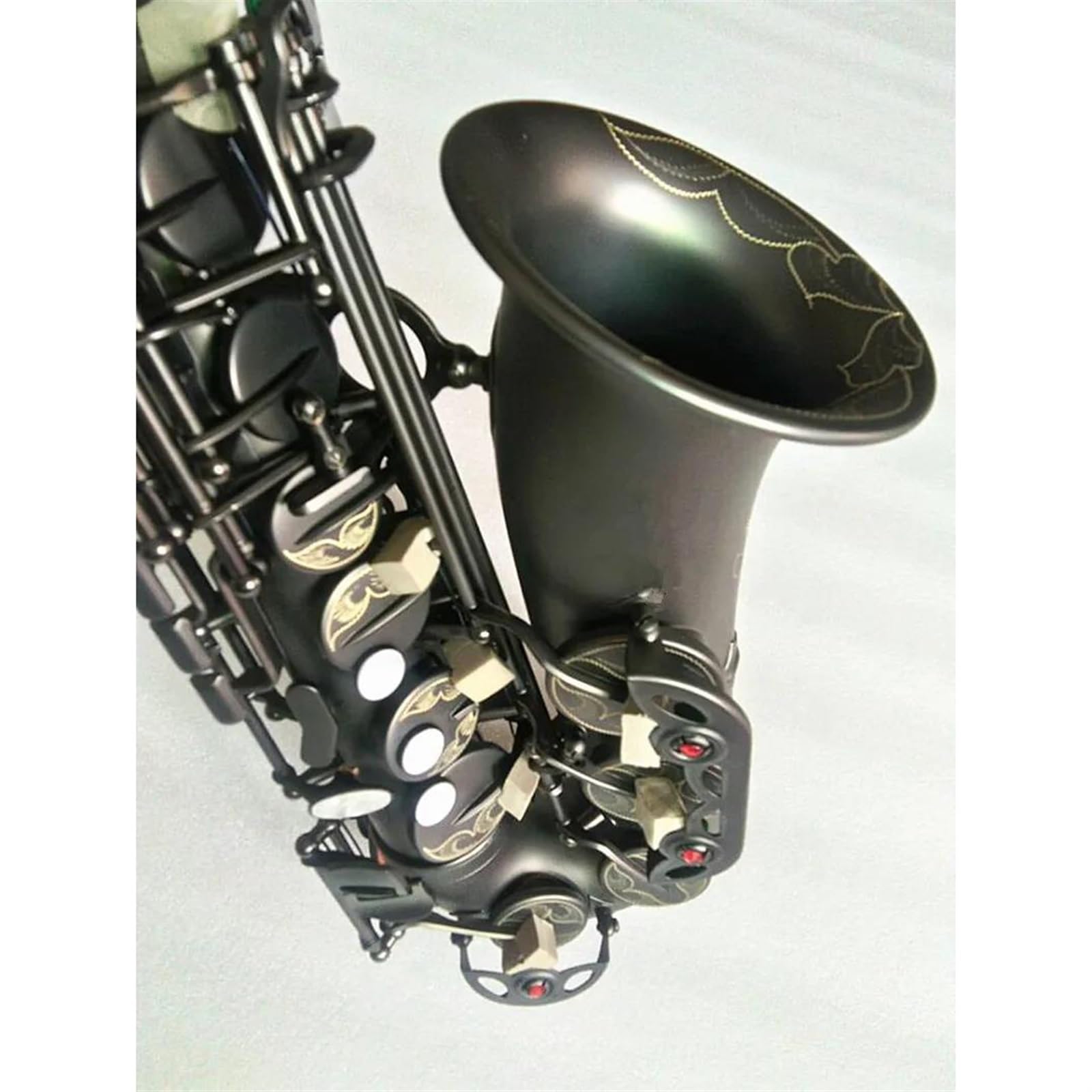 Saksofon Altowy E-flat Matowy Czarny Ustnik Do Saksofonu Altowego Reed Neck Akcesoria Do Instrumentów Muzycznych profesjonalny Saksofon