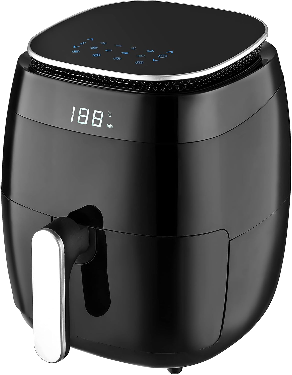 Kalorik TKG FTL 1008 - Friggitrice digitale ad aria calda, capacità 4,5 l, funzionamento soft touch, 8 programmi automatici, timer da 30 minuti, 1500 Watt, colore: Nero Kalorik TKG FTL 1008 - Friggitrice digitale ad aria calda, capacità 4,5 l, funzionamento soft touch, 8 programmi automatici, timer da 30 minuti, 1500 Watt, colore: Nero