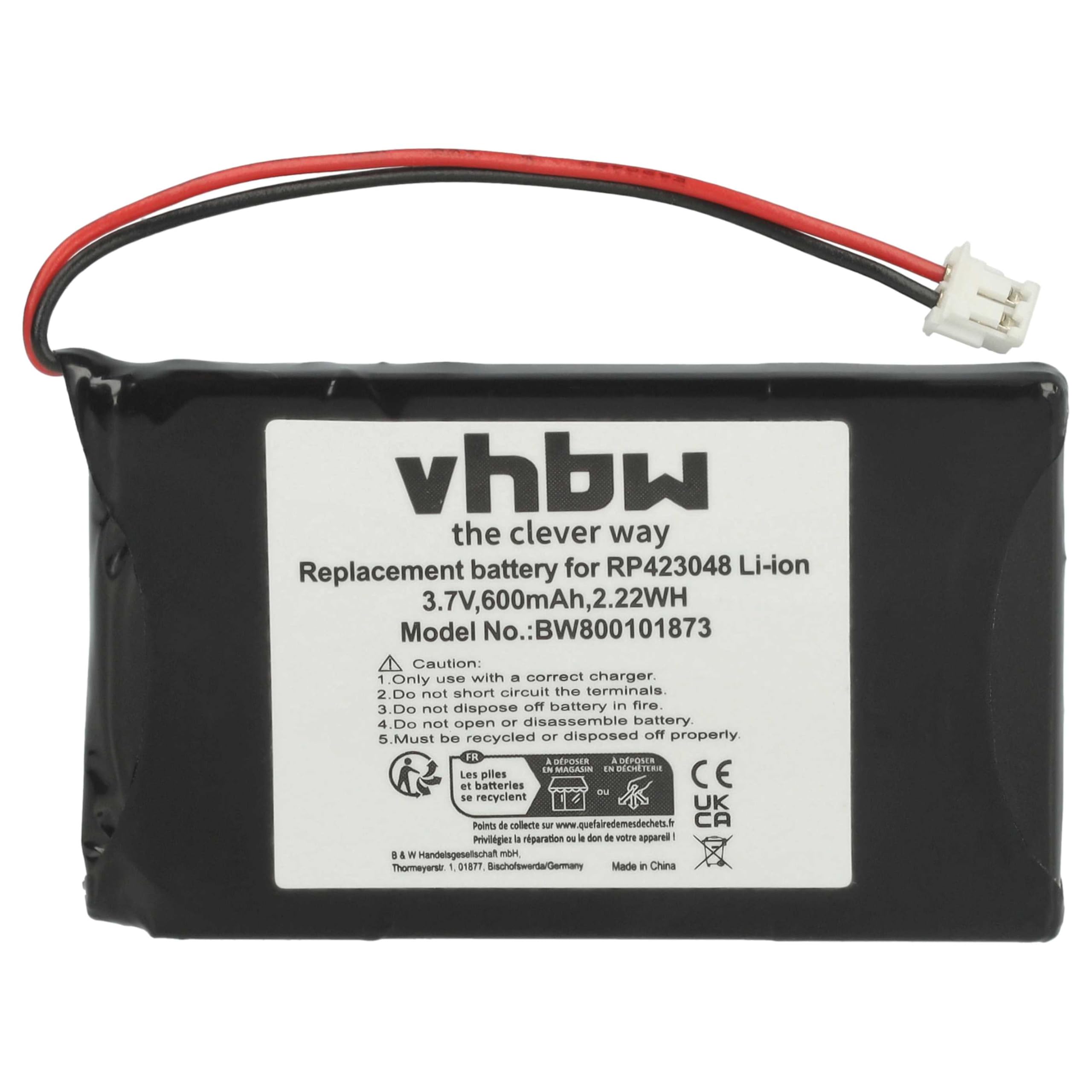 Vhbw 5x Batterie Compatible Avec BT Verve 450 SMS, 450 Treo, 450 Single 450 Twin Telephone Fixe Sans Fil 600mah 2 4v Nimh 86736976