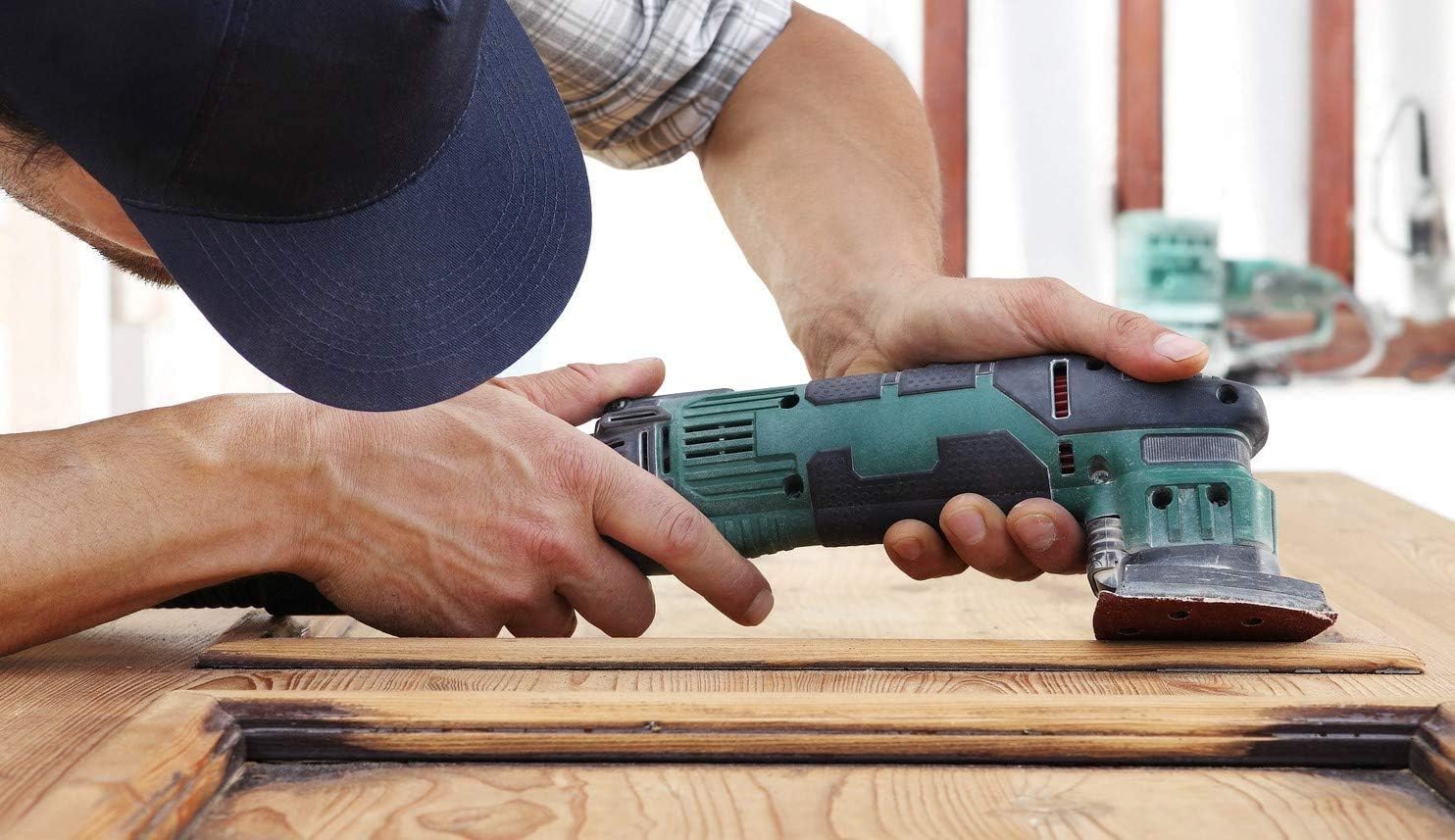 Oscillating Multitool Universal Quick-Release Triangle Sanding Pads for Hook & Loop Sandpaper - 3 Pack of 3-1/8 Inch Sander Pads - Caliastro - - 