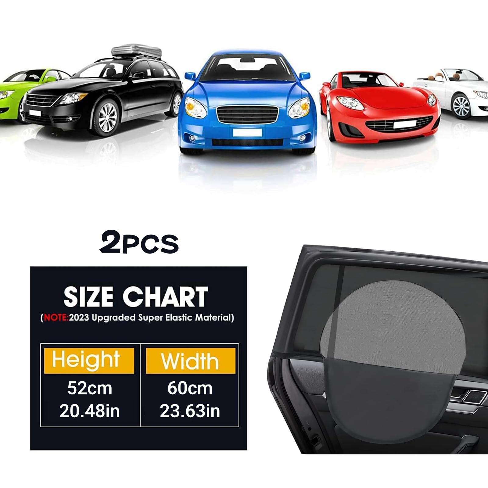 Tende Parasole Auto Per Finestrini Posteriori - 2 Pezzi, Oscuranti, Anti-UV, Anti-Zanzara, Universali - Foto 8