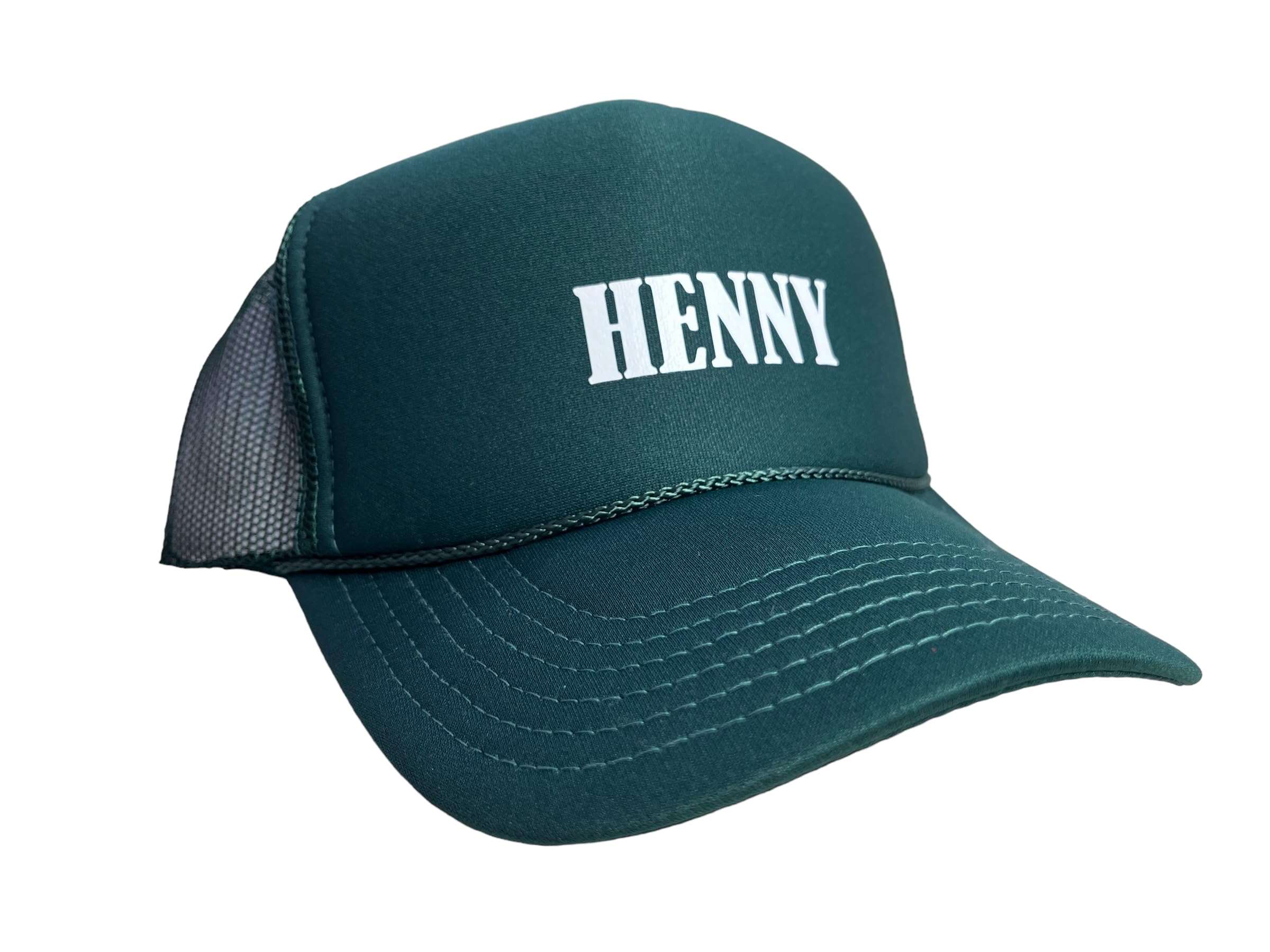 GenericParty Henny Hennything Dark Green Trucker Hat Mesh Back Adult Size High Crown