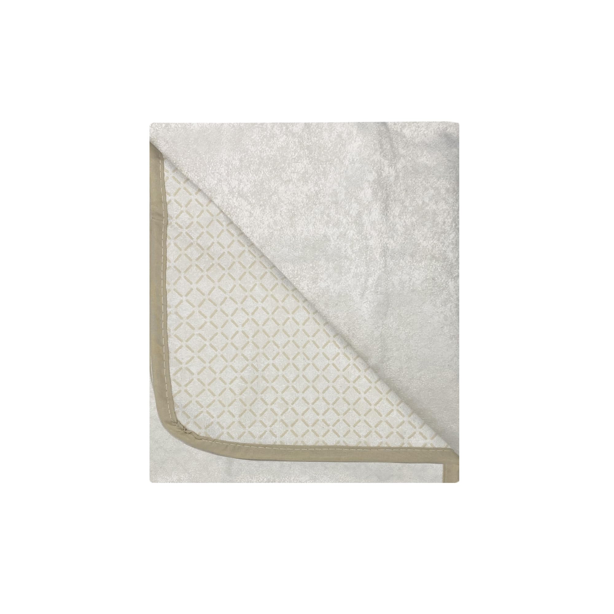 Copridivano GLAMOUR Penisola DESTRA Made in Italy – Salvadivano con Fondo in Gomma Antiscivolo e Braccioli, Seduta 190 cm, Proteggi Divano Artigianale Lavabile in Tinta Unita – PANNA