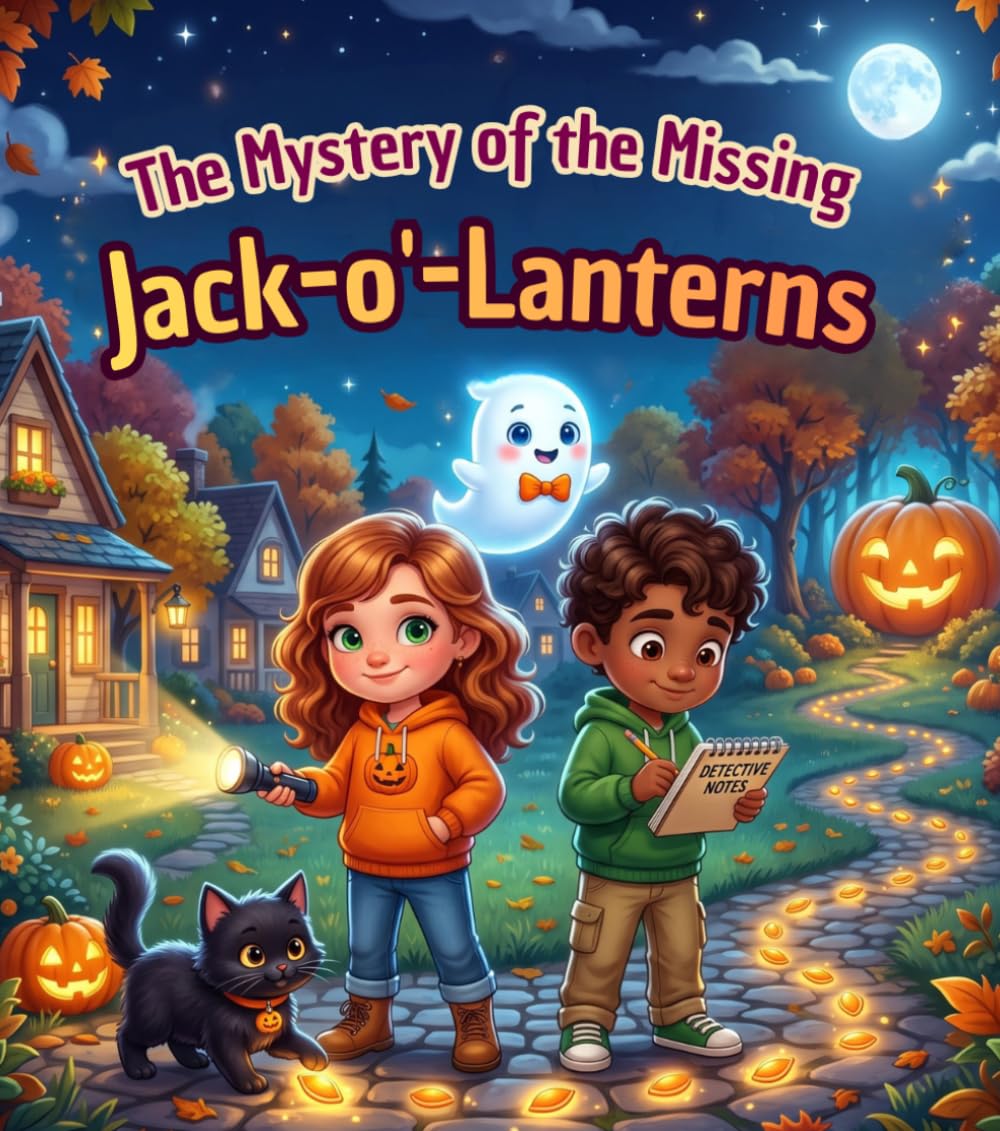The Mystery of the Missing Jack-o'-Lanterns: A Cozy Halloween Mystery Adventure About Magical Pumpkins, Hidden Clues, Friendship, Courage, Teamwork, and Kindness for Kids Ages 4–8