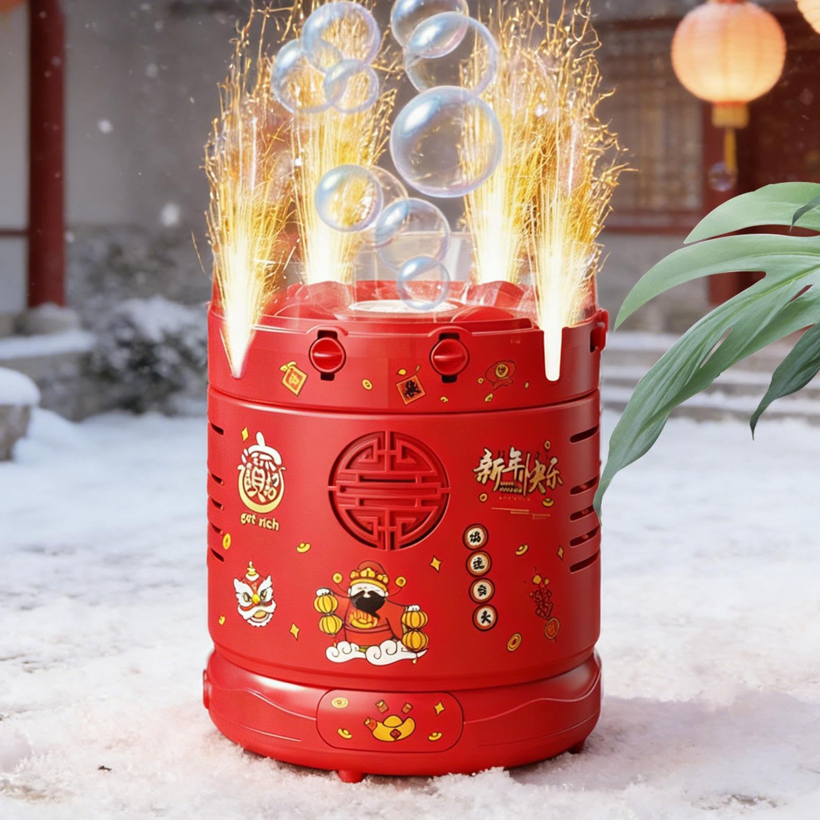 Seifenblasenmaschine Für Kinder Partydekoration Mit Lichtern Und | Spielzeug Zum Erzeugen Von Seifenblasen Für Hochzeiten, Weihnachten, Chinesisches Neujahr Und
