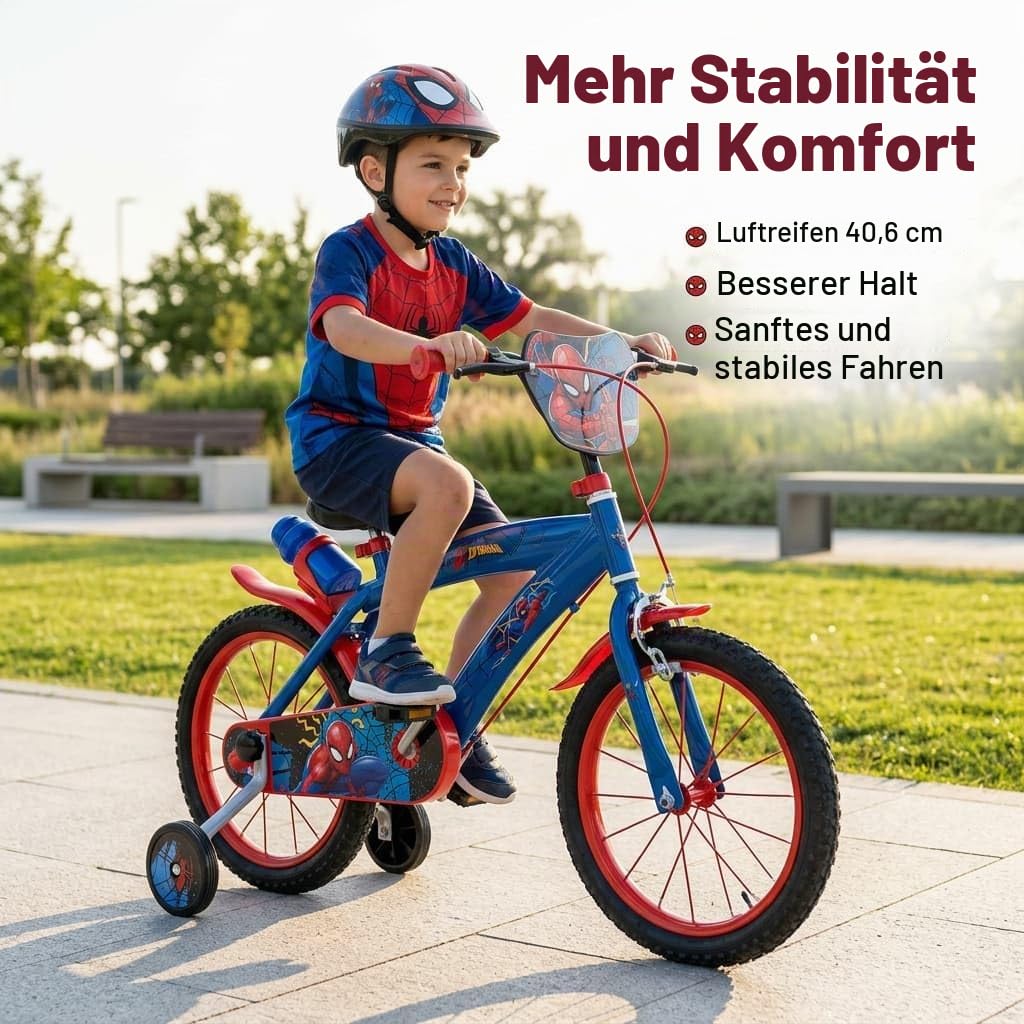 TOIMSA Fahrrad 16 Zoll Spiderman Huffy 5/8 Jahre